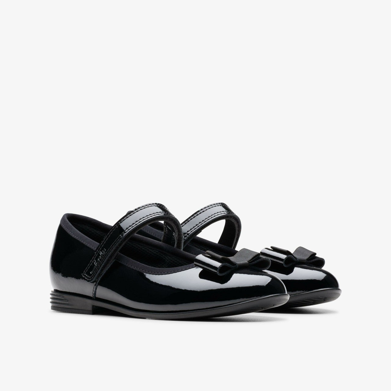 Finja Tap Older Black Patent | Clarks discount