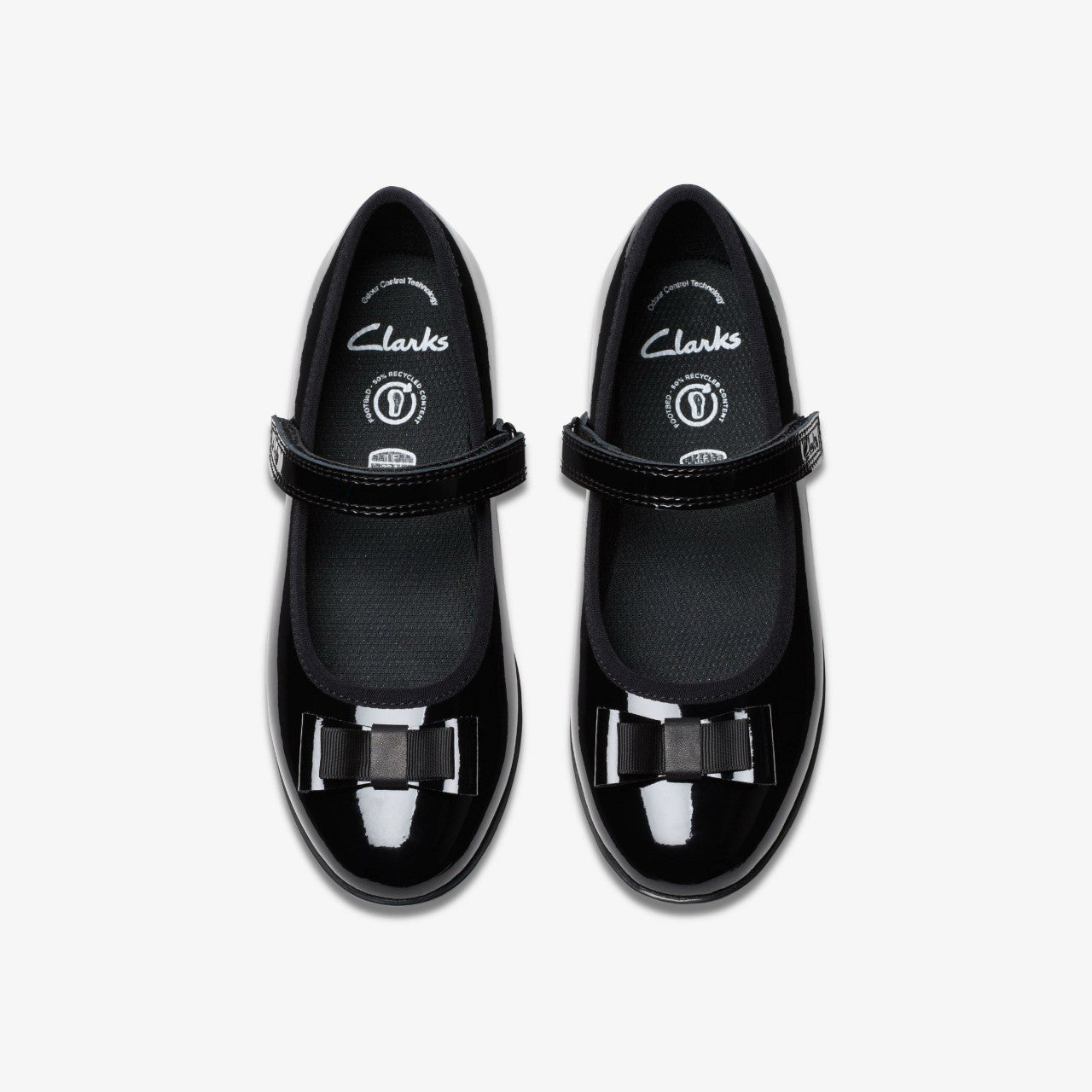 Finja Tap Older Black Patent | Clarks discount