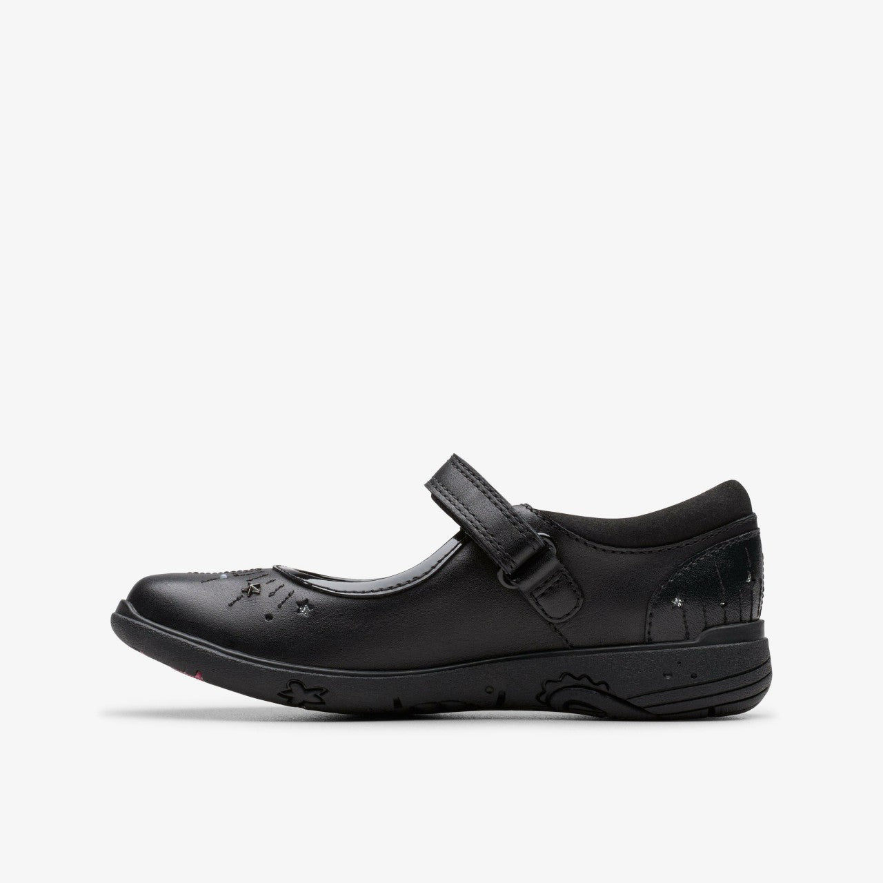 Relda Wish Kid Black Leather | Clarks outlet