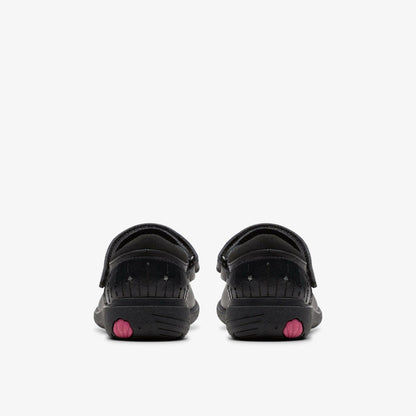 Relda Wish Kid Black Leather | Clarks outlet