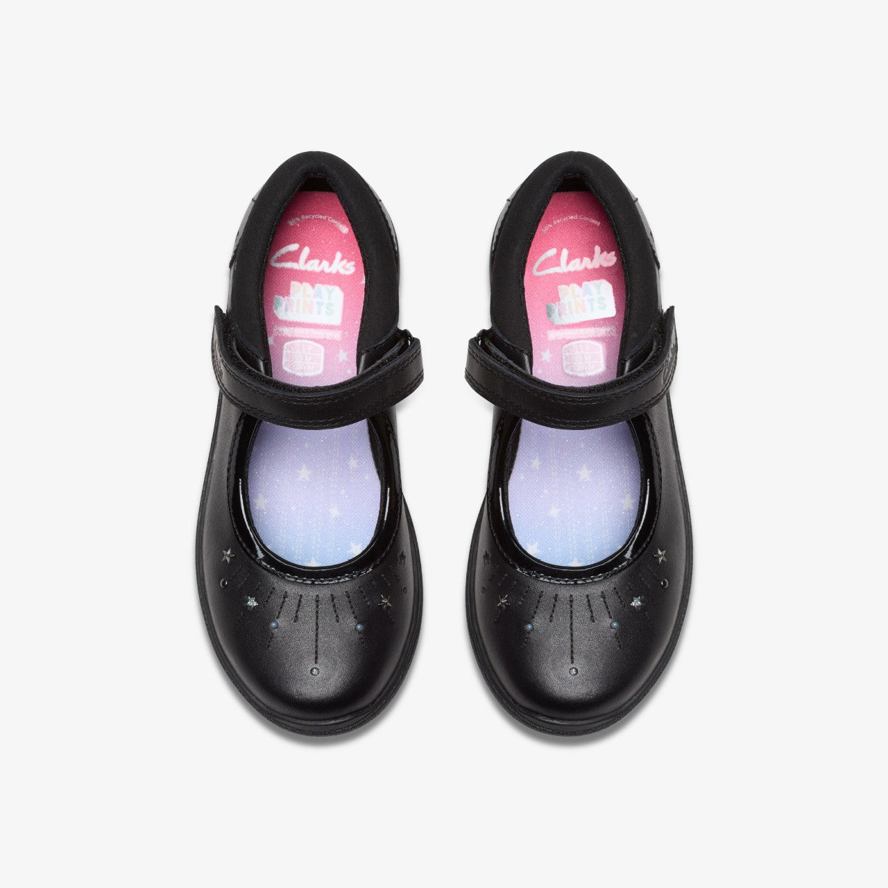 Relda Wish Kid Black Leather | Clarks outlet