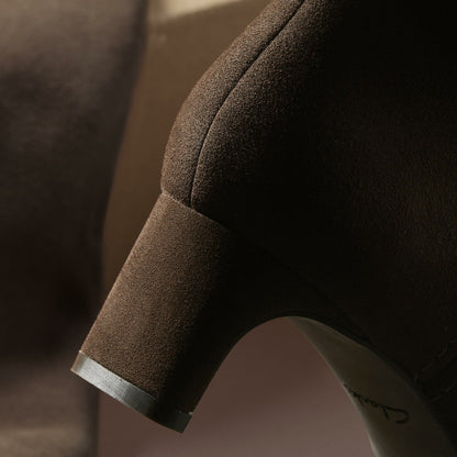 Edina Tall Dark Brown Suede | Clarks for sale