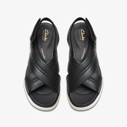 Tuscan Cross Black Leather | Clarks Sale