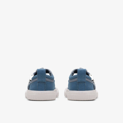 Foxing Berry Toddler Blue Canvas | Clarks online