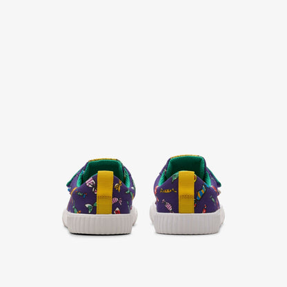 Roald Dahl Charlie & the Chocolate Factory Foxing Mix Kid Purple Canvas | Clarks Sale
