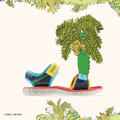 Roald Dahl The Enormous Crocodile Surfing Ace Kid Navy Print | Clarks outlet
