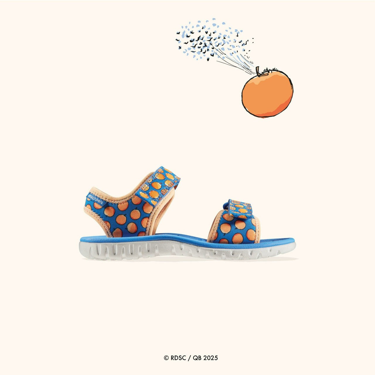 Roald Dahl James & the Giant Peach Surfing Air Kid Blue | Clarks discount