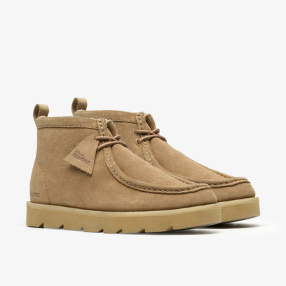Meare Walla Boot Dark Sand Warmlined | Clarks on Sale