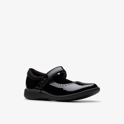 Etch Pure Kid Black Patent | Clarks discount