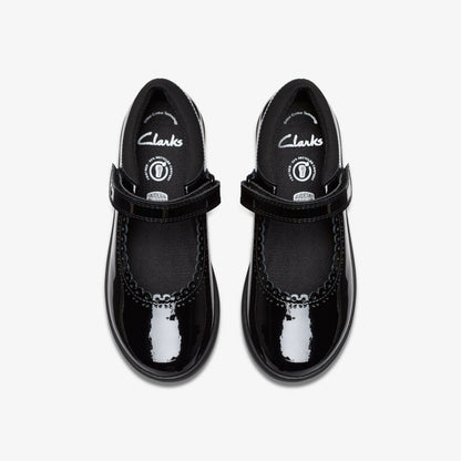 Etch Pure Kid Black Patent | Clarks discount