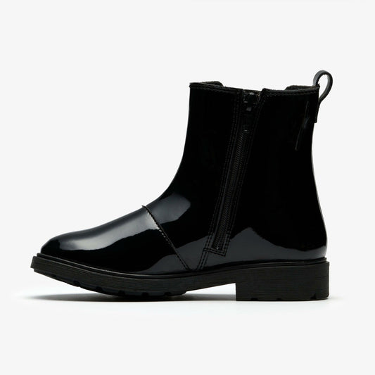 Astrol Orin Kid Black Patent | Clarks outlet