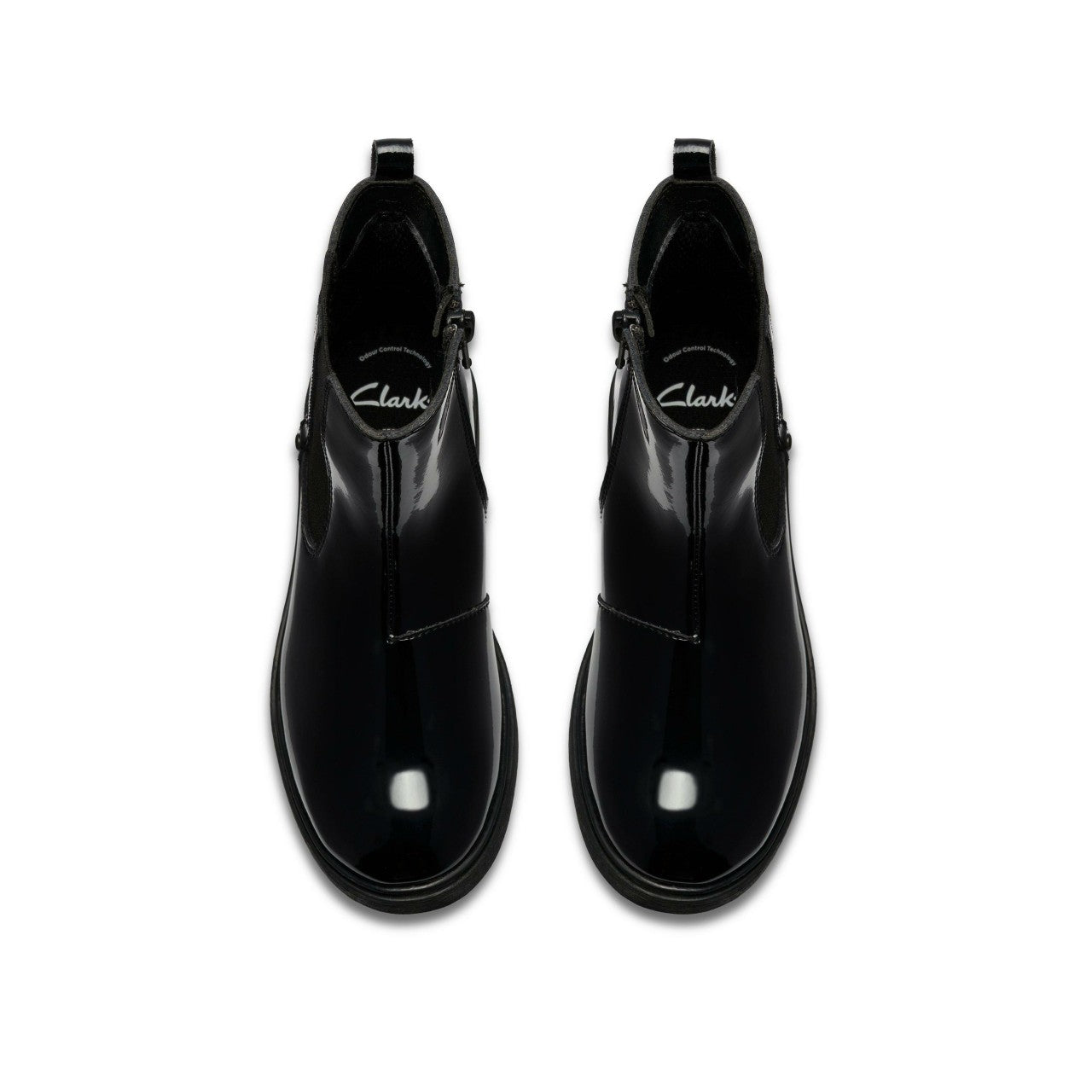 Astrol Orin Kid Black Patent | Clarks outlet