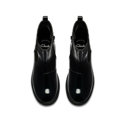 Astrol Orin Kid Black Patent | Clarks outlet