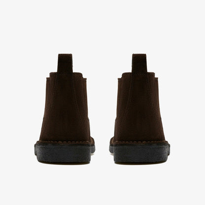 Desert Chelsea Dark Brown Suede | Clarks for sale