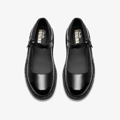 Desert Jane Black Patent | Clarks outlet