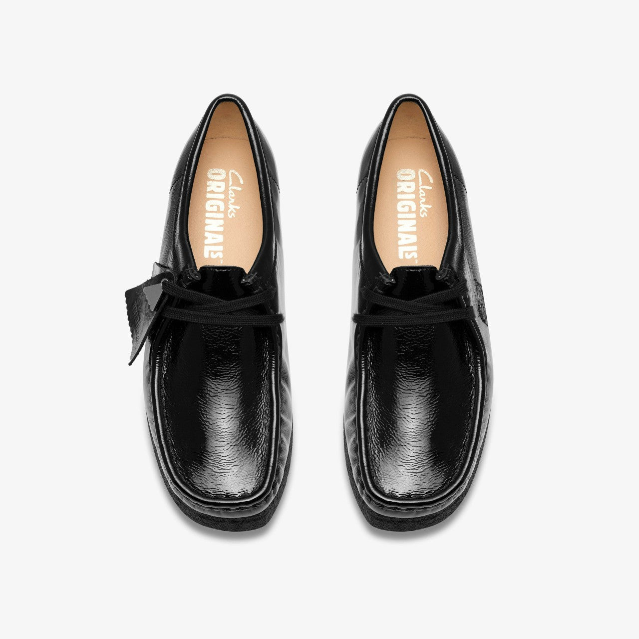 Wallabee Black Patent | Clarks for sale