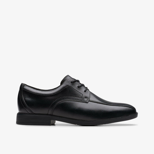Jonwin Loop Youth Black Leather | Clarks for sale