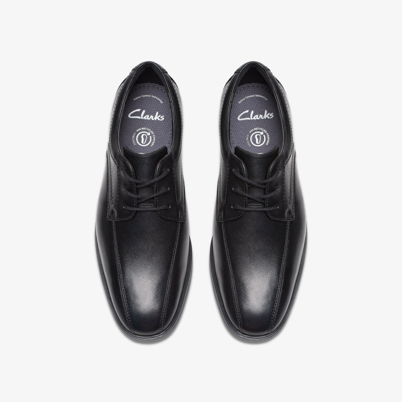 Jonwin Loop Youth Black Leather | Clarks for sale