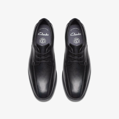 Jonwin Loop Youth Black Leather | Clarks for sale
