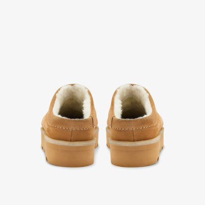 Meare Mule Caramel Warmlined | Clarks discount