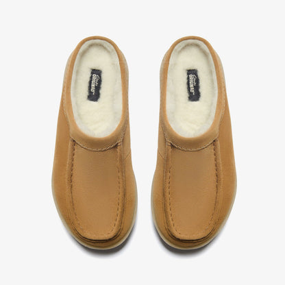 Meare Mule Caramel Warmlined | Clarks discount