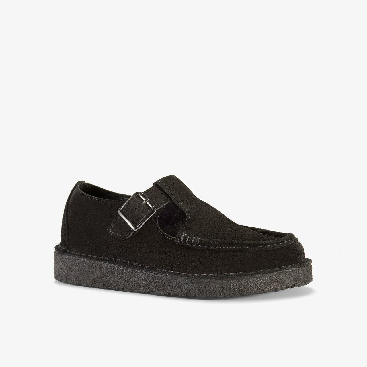 Nomad T Bar Black Suede | Clarks Sale