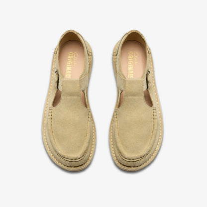 Nomad T Bar Maple Suede | Clarks outlet