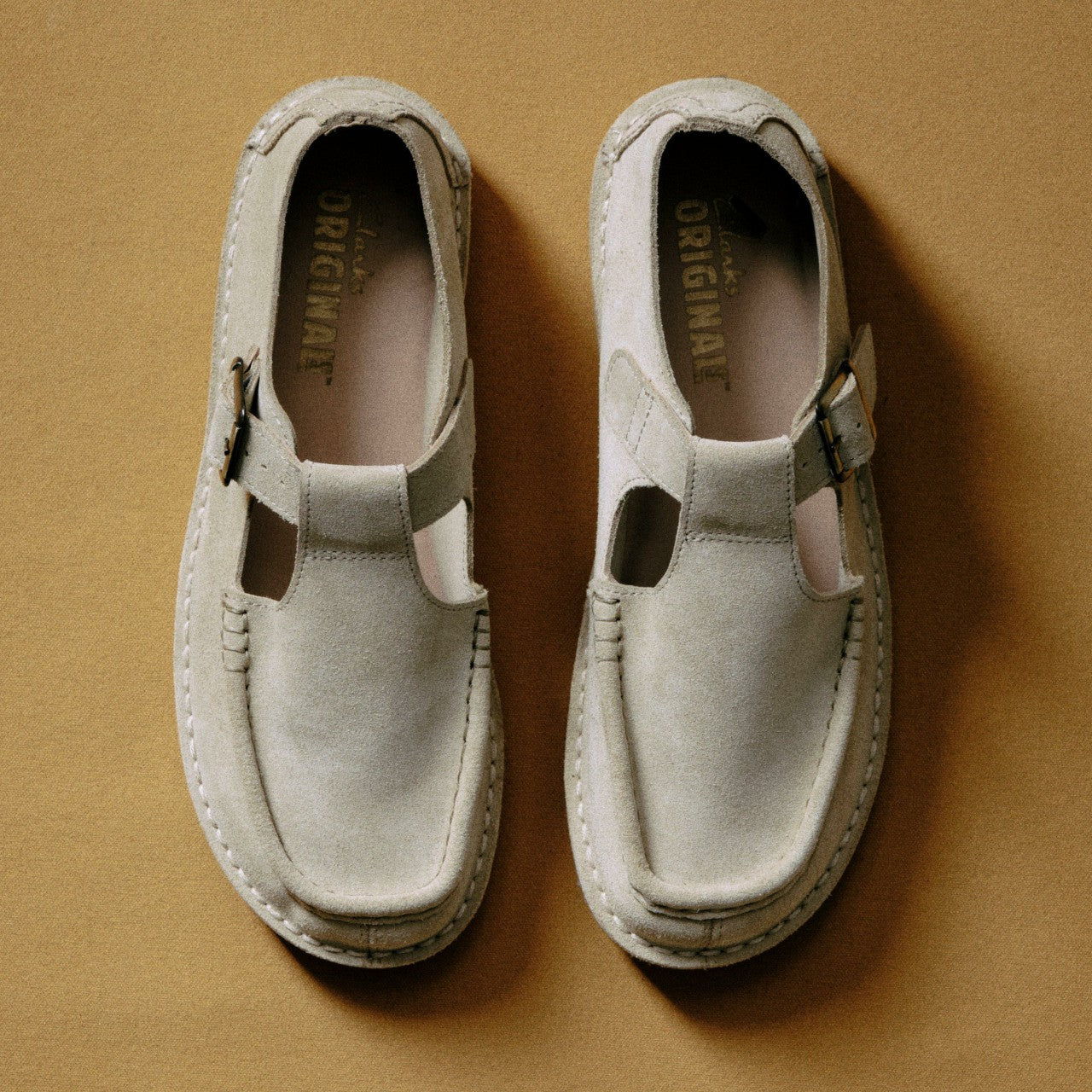 Nomad T Bar Maple Suede | Clarks outlet