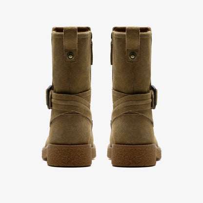 Nella Mid Dark Sand Suede | Clarks discount