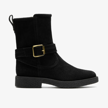 Nella Mid Black Suede | Clarks online