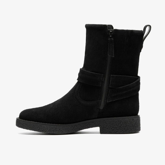 Nella Mid Black Suede | Clarks online