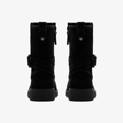 Nella Mid Black Suede | Clarks online