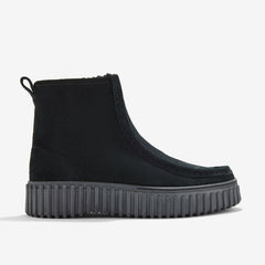 Black Warmlined Suede