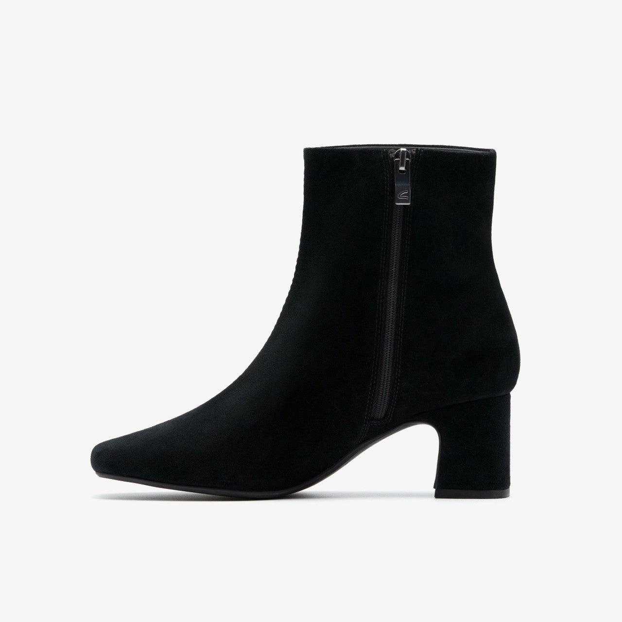 Fernie Zip Black Suede | Clarks outlet