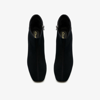 Fernie Zip Black Suede | Clarks outlet
