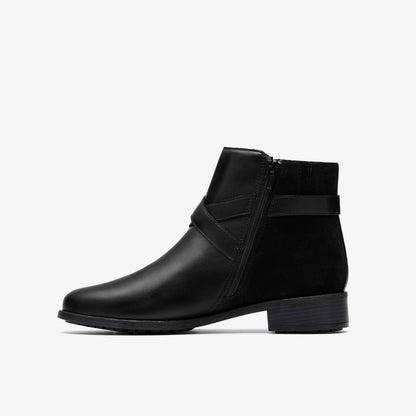 Havisham Bay Black Leather | Clarks online