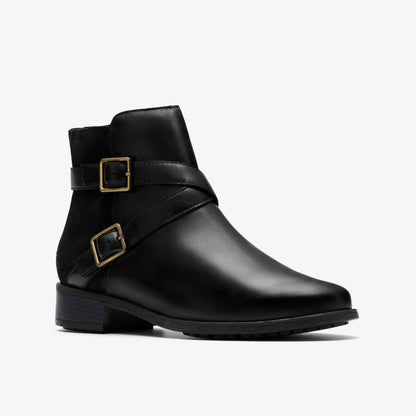Havisham Bay Black Leather | Clarks online
