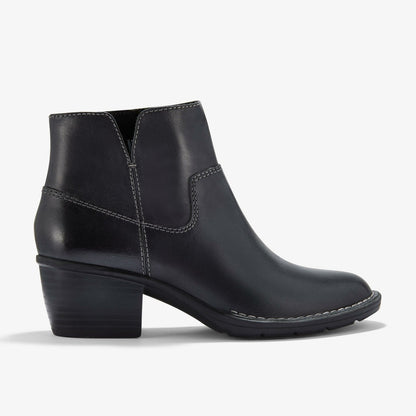 Kastela Top Black Leather | Clarks for sale