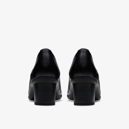 Shaya Poppy Black Leather | Clarks online