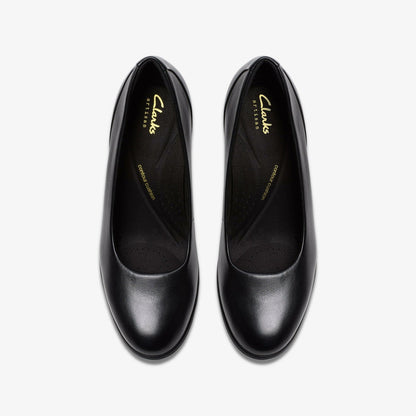 Shaya Poppy Black Leather | Clarks online