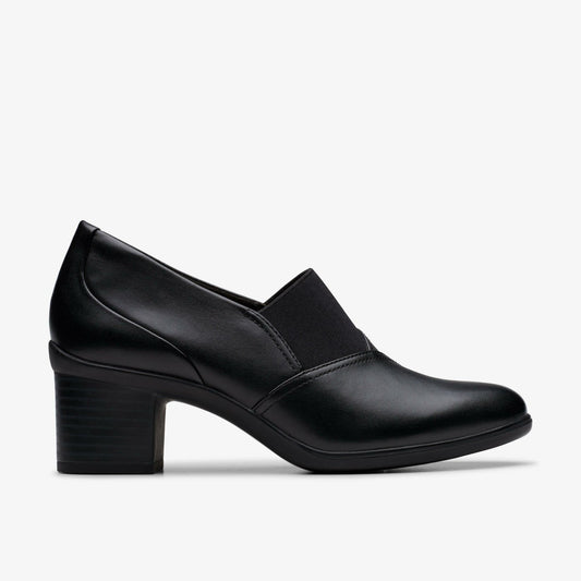 Shaya Tess Black Leather | Clarks for sale