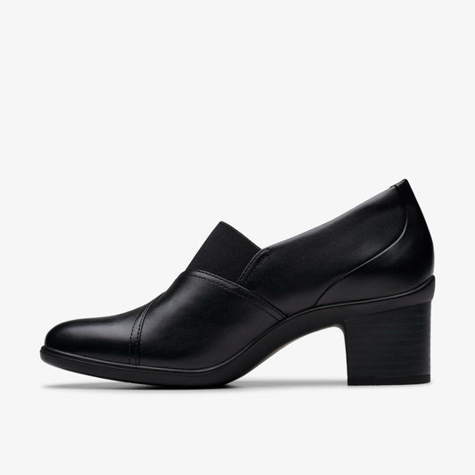 Shaya Tess Black Leather | Clarks for sale