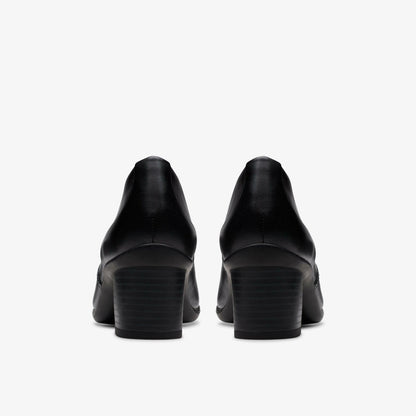 Shaya Tess Black Leather | Clarks for sale