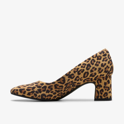 Fernie Court Leopard Suede | Clarks Sale