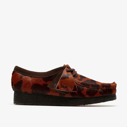 Wallabee Brown Cow Print | Clarks discount