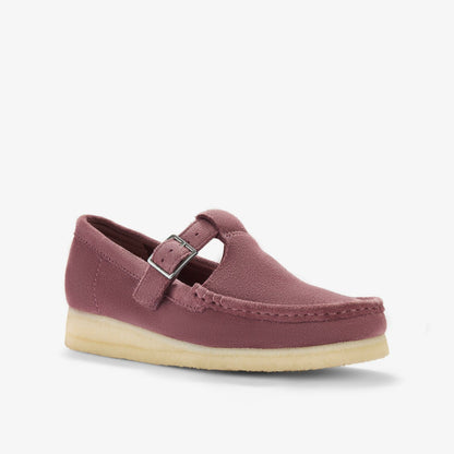 Wallabee T Bar Rose Brown Suede | Clarks online