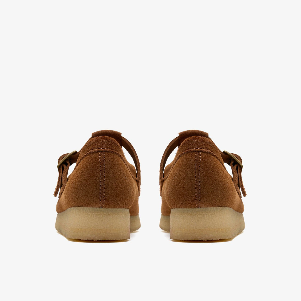 Wallabee T Bar Brown/Orange Suede | Clarks outlet