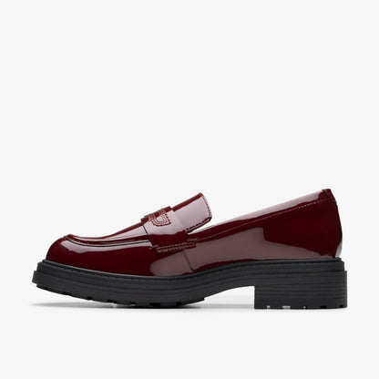 Orinoco 3 Edge Burgundy Patent | Clarks on Sale