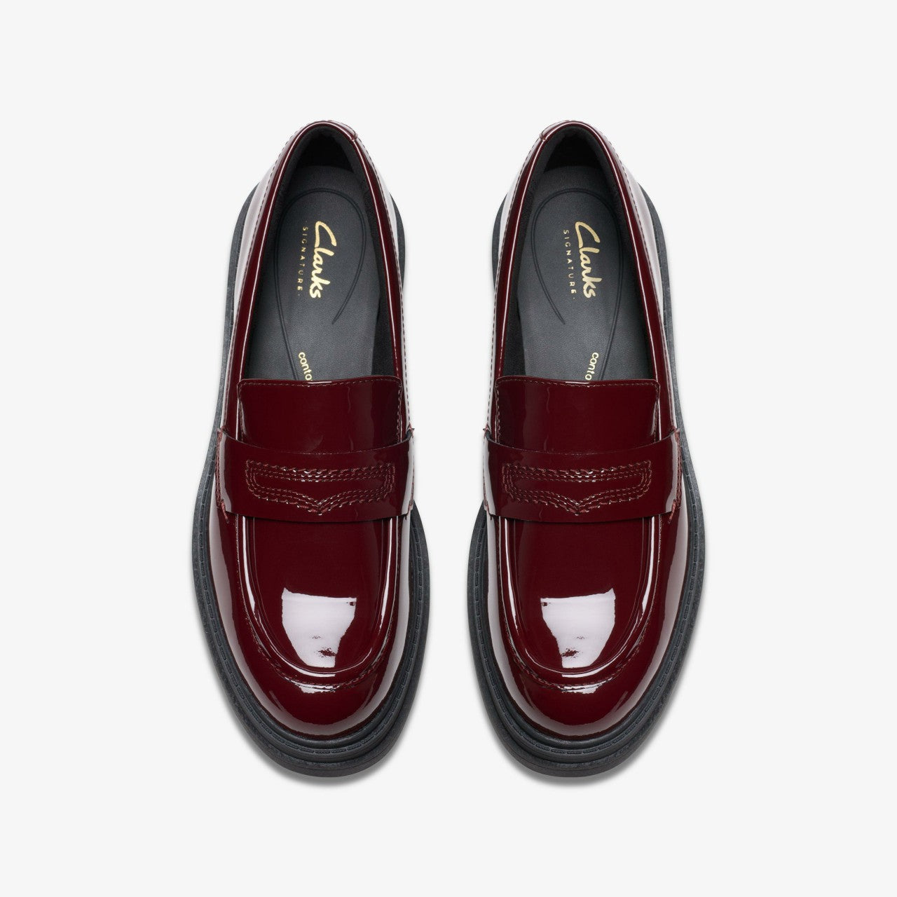 Orinoco 3 Edge Burgundy Patent | Clarks on Sale