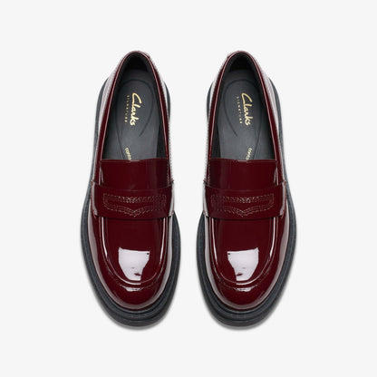 Orinoco 3 Edge Burgundy Patent | Clarks on Sale